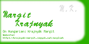 margit krajnyak business card